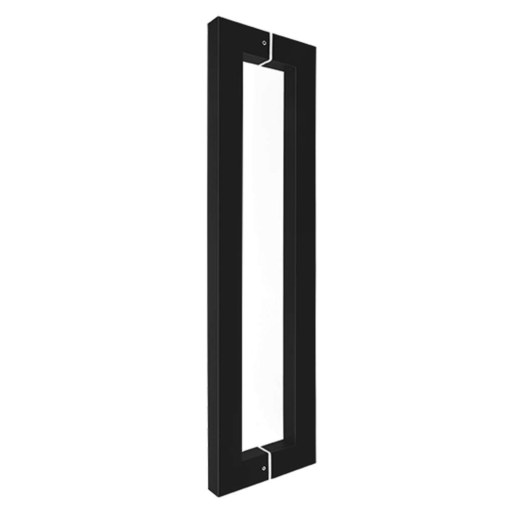 Poignée de porte commerciale en acier inoxydable noir mat 762x800 mm