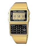 Casio DATA BANK DBC-611 Orologio da polso digitale da uomo, Oro DBC-611g-1