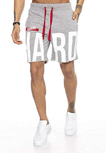Short pour homme pantalon court bermuda sweat-pants gris XL