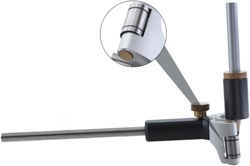 SEWACC Adjustable One Curved Parallel Line Scriber Multifunctional Handheld Woodworker Accessory for Accurate Marking and Fast Measurement Silver Black Tool for DIY and Home Random Color