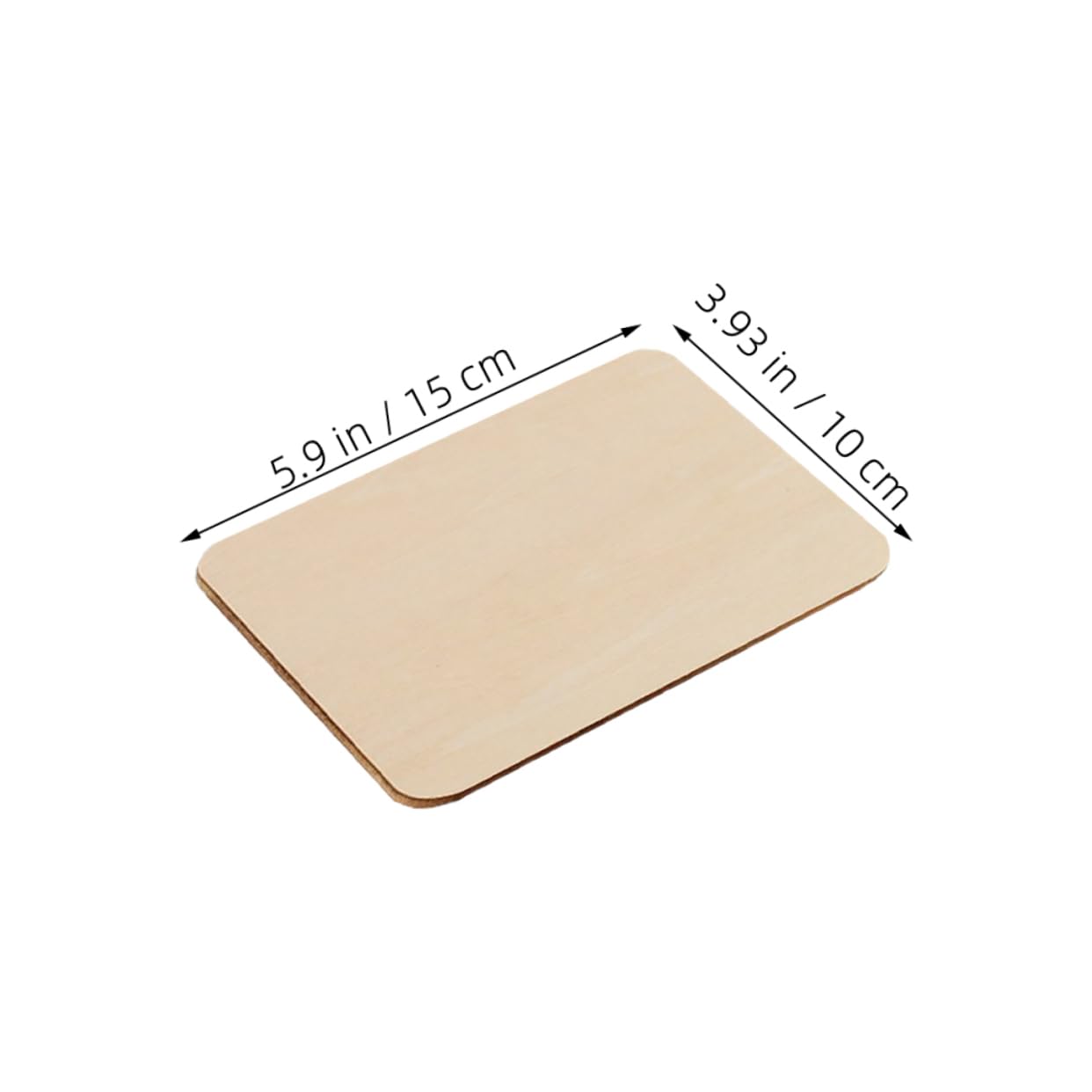 Homoyoyo 100 Cuadrados de Madera en Blanco para Manualidades, Piezas Pequeñas para Pintar y Proyectos Creativos para Niños