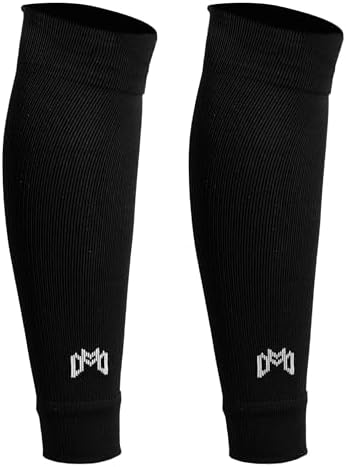 MediCaptain Pre Cut Soccer Sock Sleeves, Companion for Soccer Grip Socks, Securely Holds Shin Guards, Compression Leg Warmer