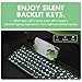 X9 Wired Keyboard and Mouse Combo with Backlight - Retro Typewriter Round Keycaps, Phone/Tablet Dock, 109 Fullsize Keys, Cute Colorful Green Keyboard, Pastel Keyboard for Laptop, PC and Chromebook