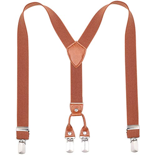 Children Boys Girls Adjustable Suspenders - Y Back Heavy Duty Suspender with 4