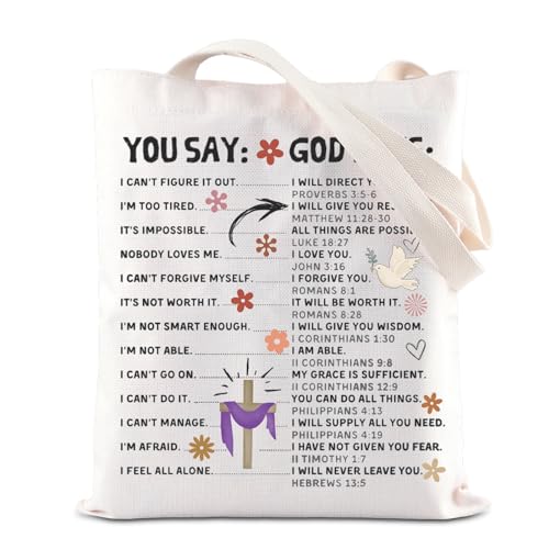 Sac fourre-tout affirmation de la Bible chrétienne pour transporter vos livres