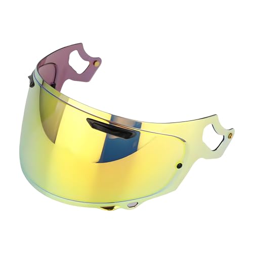 Guajiro - Visière Compatible avec Arai Vas-V | RX-7V Racing, RX-7V Evo, RX-7V RC, ConceptXE, Quantic, ConceptX, ProfileV | Protection Solaire UV, Anti-buée | Polycarbonate renforcé (Rouge)