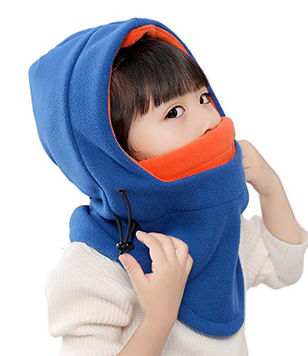 Kids Winter Windproof Cap,Children's Double Warm Balaclava Face Mask for Cold Weather,Neck Warmer,Adjustable Full Face Cover3