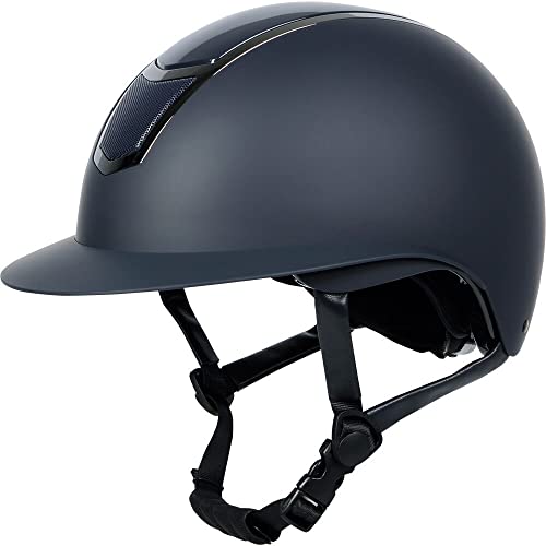 Casque d'équitation Harry's Horse Mont Blanc stable et ajustable contre les maux de tête