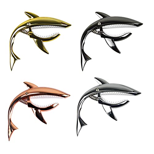 FEimaX Capodastre pour Guitare en Alliage de Zinc Shark Capo pour Guitare Acoustique et Electrique Ukulélé Basse Banjo… - Les Beatles, Paul McCartney, John Lennon, RIngo Starr, George Harrison FEimaX Capodastre pour Guitare en Alliage de Zinc Shark Capo pour Guitare Acoustique et Electrique Ukulélé Basse Banjo… – Image 7