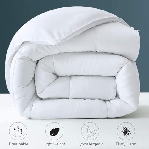 Image of Razzai Restful Sleep Microfiber Summer Season Ac Comforter 220 GSM (92 inch x 106 inch Inches /233cm x 269cm) - King Size Comforter|Sky Blue|