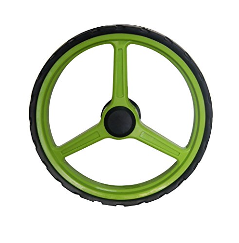 Cube Cart 3 Wheel Push Pull Golf Cart - Two Step Open/Close - Smallest Folding Lightweight Golf Cart In The World - Choose Color! (Charcoal/Lime) #TOP7