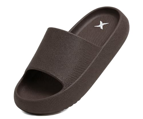 Image of Kraasa Cloudfoam Pillow Slippers for Men Non Slip Quick Drying Shower Slides Bathroom Sandals | Ultra Cushion | Thick Sole