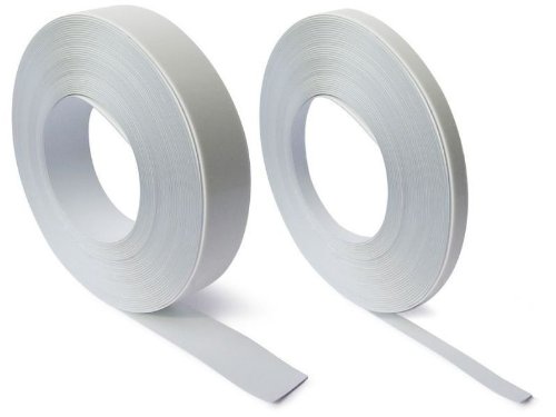 Barre magnétique murale adhésive blanc 0,6mm x 20mm x 10m