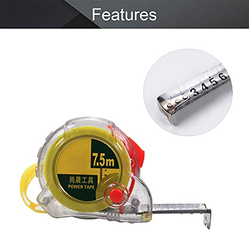 Cinta métrica Utoolmart 7.5 m acero plástico miniatura 3