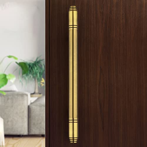 Image of Plantex Heavy Duty Main Door Handle /14 Inch Door Handle for Main Door /Pull-Push Door Handle for Glass & Wooden Door - Pack of 1 (Brass Antique) - 3 Years Warranty