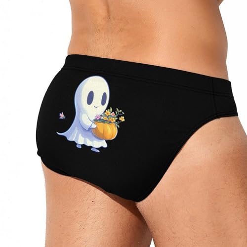 Halloween Ghost Men's Swim Trunks Briefs Swimsuit Swimwear Bathing for Underwear Beach4