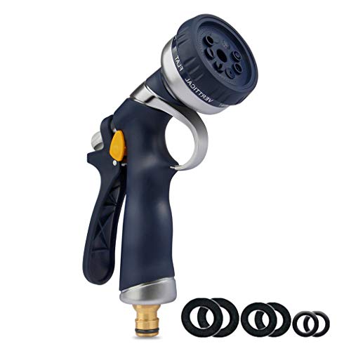 Preisvergleich Produktbild COSORO Gartenschlauchpistole strapazierfähige Zinklegierung Metall Hochdrucksprühpistole, Sprühdüse für Gartenpflanzen, Autowäsche, Haustierreinigung, Gehwegreinigung