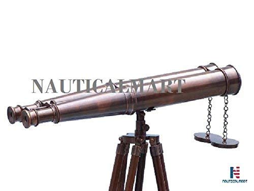 NauticalMart binoculares de cobre con trípode 62" miniatura 3