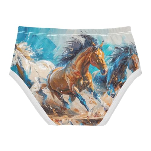 Girls' Underwear Horses Toddle Brief Panties 2T-8Y 203253542