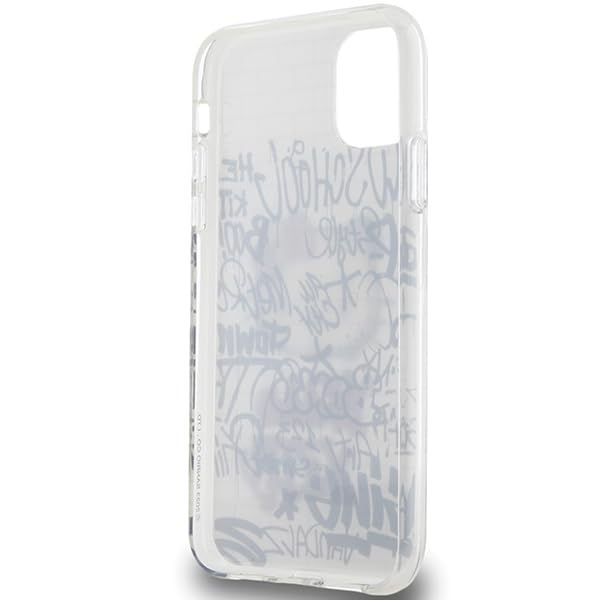 Coque iPhone 11 Hello Kitty CG Mobile rigide blanche Kitty on Bricks pour protection au quotidien