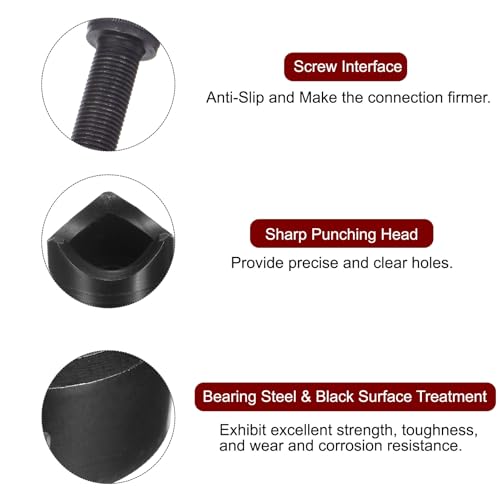 Perforatrice pour tôle à découpe précise et nette en roulement en acier - 4