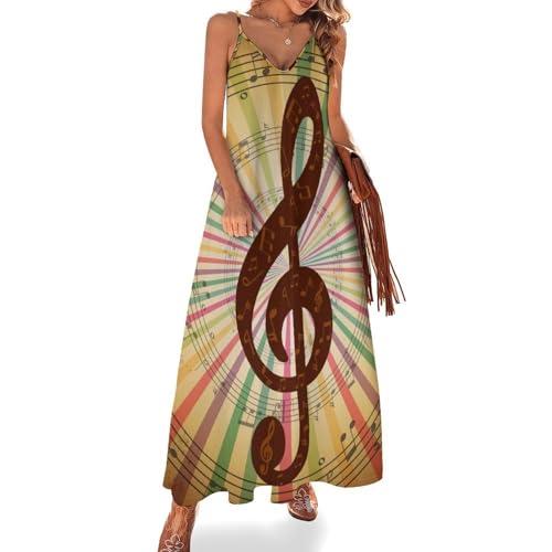 Robe longue pour femme été sans manches fluide chic de plage