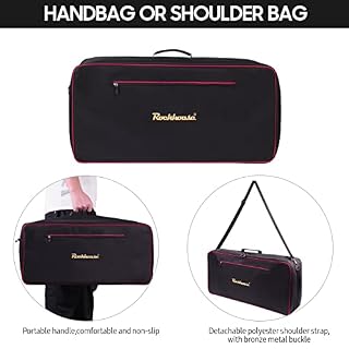 HUIOP Effect Pedal Bag Guitar Pedal Board Sac de Transport en Tissu Oxford Portable Zipper Sac à Main Sac à bandoulière avec Sangle Amovible (Noir),Sac de Transport pour pédalier - Les Beatles, Paul McCartney, John Lennon, RIngo Starr, George Harrison HUIOP Effect Pedal Bag Guitar Pedal Board Sac de Transport en Tissu Oxford Portable Zipper Sac à Main Sac à bandoulière avec Sangle Amovible (Noir),Sac de Transport pour pédalier – Image 5