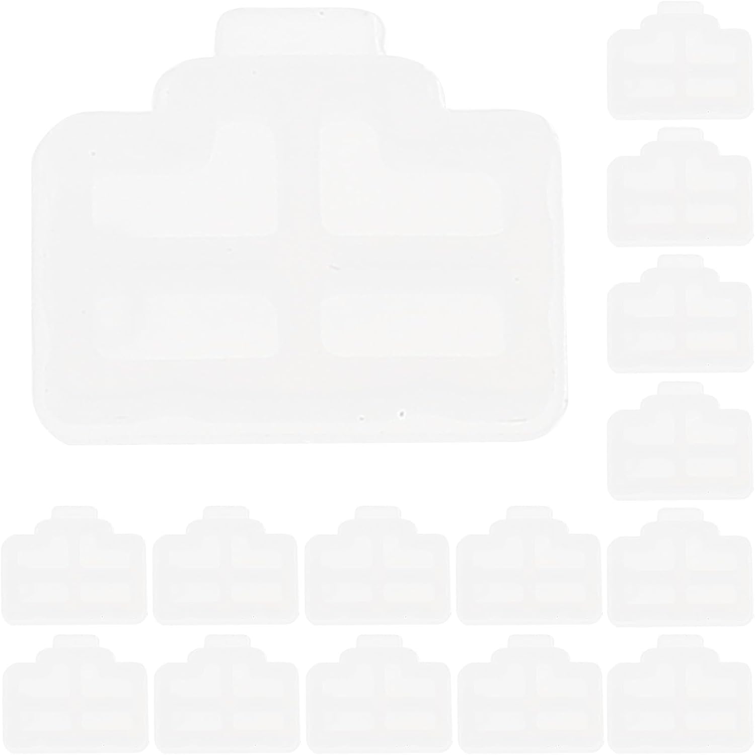50pcs White Silicone Dust Plug Protector for Ethernet Network Port Rj45 Interface, Easy to Use and Reusable, for Computers and Tvs