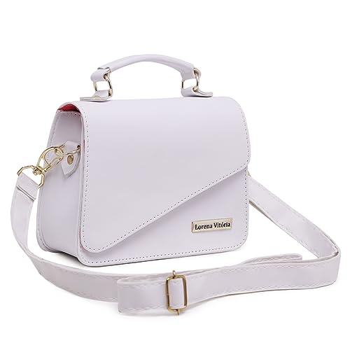 Bolsa Feminina Transversal Pequena Mini Tampa Bag Balada Festa Blogueirinha (Branco)