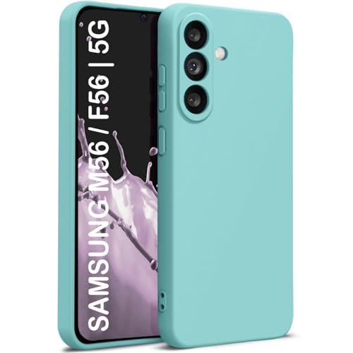 Image of TRUEUPGRADE Compatible for Samsung Galaxy M56 5G | F56 5G Cover Case | Soft Silicon Rubberised Cover |Camera Protection Bump Back Cover (Green)