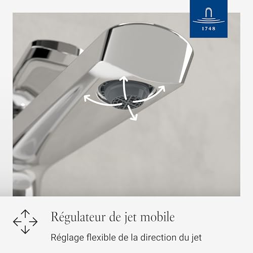 Robinet lavabo anti-éclaboussures Villeroy & Boch Oasis surélevé - 5