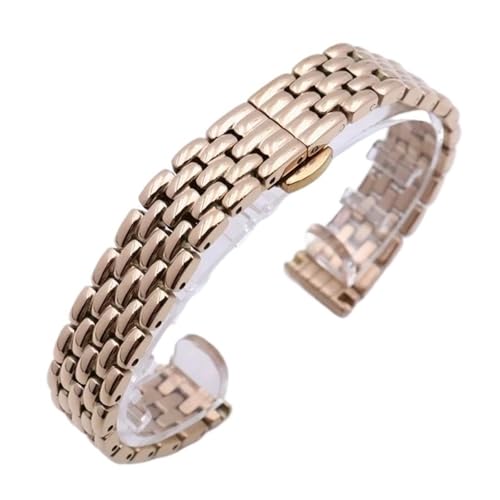Bracelet de montre acier inoxydable 10-16mm boucle papillon métal