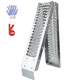 LIEKUMM 67" Heavy Duty Motorcycle Ramp, Folding Loading Ramp 480 lbs Capacity, Steel Truck Ramps for Pickup Trucks, ATVs, Dirt Bikes, Lawn Mowers, Snowmobiles 1-Pack