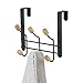 Compactor Noir Perchero 6 Ganchos HELSINSKI Negro y Madera, Matt Metal +...