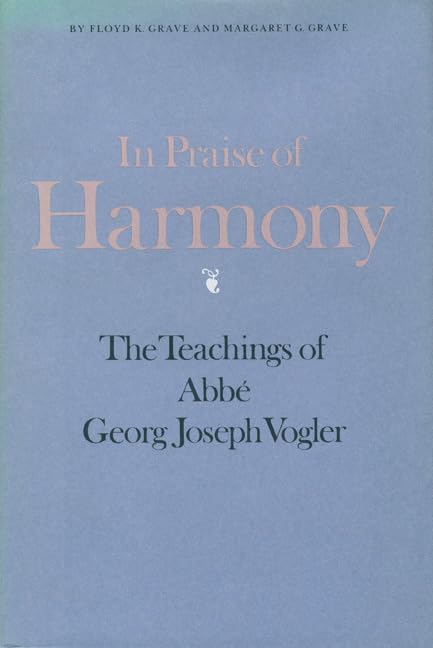 Abbe Georg Joseph Vogler ouvrage de référence pour collectionneur
