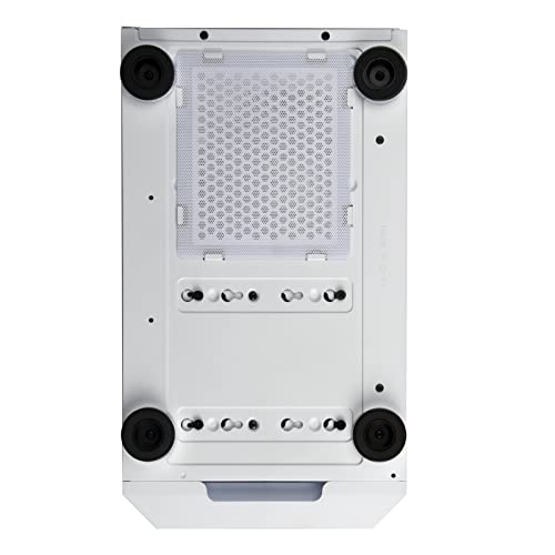 Image of Silverstone Technology FARA H1M PRO White Micro-ATX Tower case with Tempered Glass and Three ARGB Fans, SST-FAH1MW-PRO