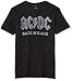 MERCHCODE Herren Acdc Back in Black Tee T Shirt, Schwarz (Black 00007), XXL EU