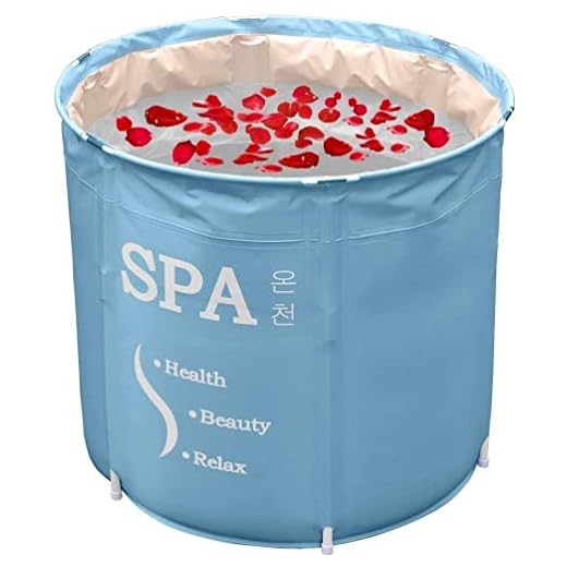 Bathtub - Bañera plegable para adultos, con cubo de plástico grueso, con aislamiento de algodón y cojín de asiento lleno de agua