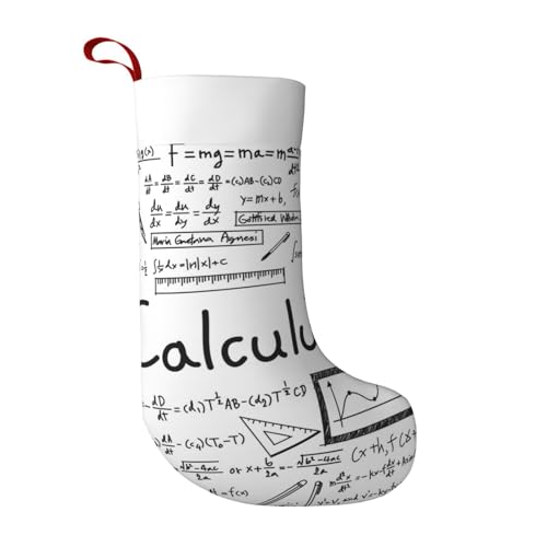 JBYJBX Calcetines de Navidad con estampado de cálculo Geek de