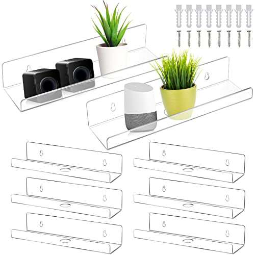 Discover the Best Clear Acrylic Shelves 12 Inch, Floating Wall Mounted Shelf Products For All Your Needs