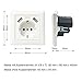Jindia Schuko Enchufe para la pared con 2 puertos de carga USB,...