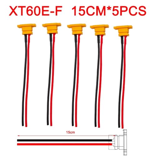 Conector XT60E-F ajustable con cable de 15cm para una transmisión de energía estable 2