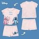 Disney Stitch und Angel T-Shirt und Shorts für Babys Mädchen, 2-Teiliges Pyjama-Set aus Weicher Baumwolle für Babys, Größe 24 Monate | Rosa
