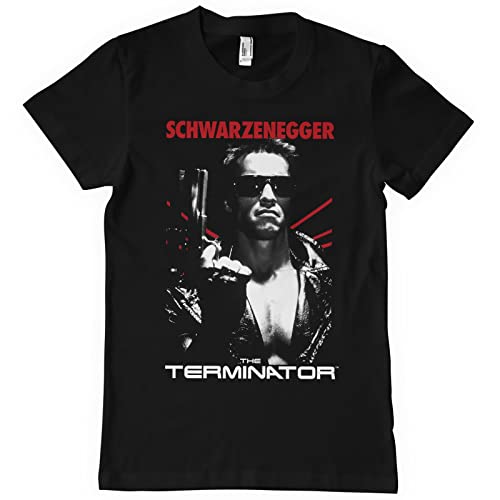Bild: Offizielles The Terminator Poster Schwarzenegger Herren Damen Unisex Top T-Shirt, Schwarz , XXL f�r 24,39 EUR  bei Amazon