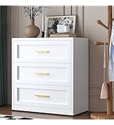 white tall dresser with gold hardware Maude Tall Dresser, Washed White Ash - daals main image 0