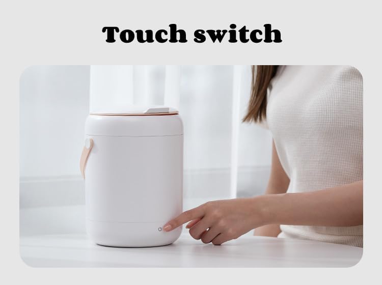 Miniatura 4 de Mini lavadora portátil, lavadora de turbina ultrasónica de capacidad 3L, lavadora inteligente de ropa interior para apartamento, lavandería,