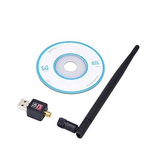 Image of Xtra High Speed 900Mbps WiFi Adapter Wireless Network Adapter Mini USB 2.0 Port Wireless WiFi Adapter 802.IIN with Antenna for Windows XP /Vista / WIN7 / WIN8 / Linux /MAC(Gen 2019)