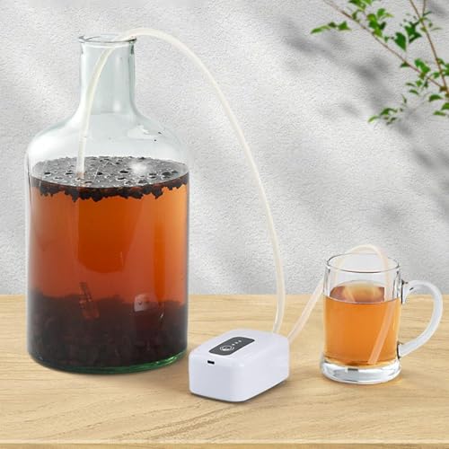 Miniatura 5 de Bomba De Transferencia De Vino: Mini Eléctrica, Bomba De Sifón De Vino Con Tubo De Sifón Y Manguera De Silicona De 2 Metros, Equipo De Elaboración De Cerveza Casera Desmontable Bombas Autocebantes A