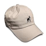 Speedy Pros Soft Baseball Cap Boston Terrier Dog A Embroidery Dogs Bulldog Twill Cotton Dad Hats for Men & Women Stone Design Only