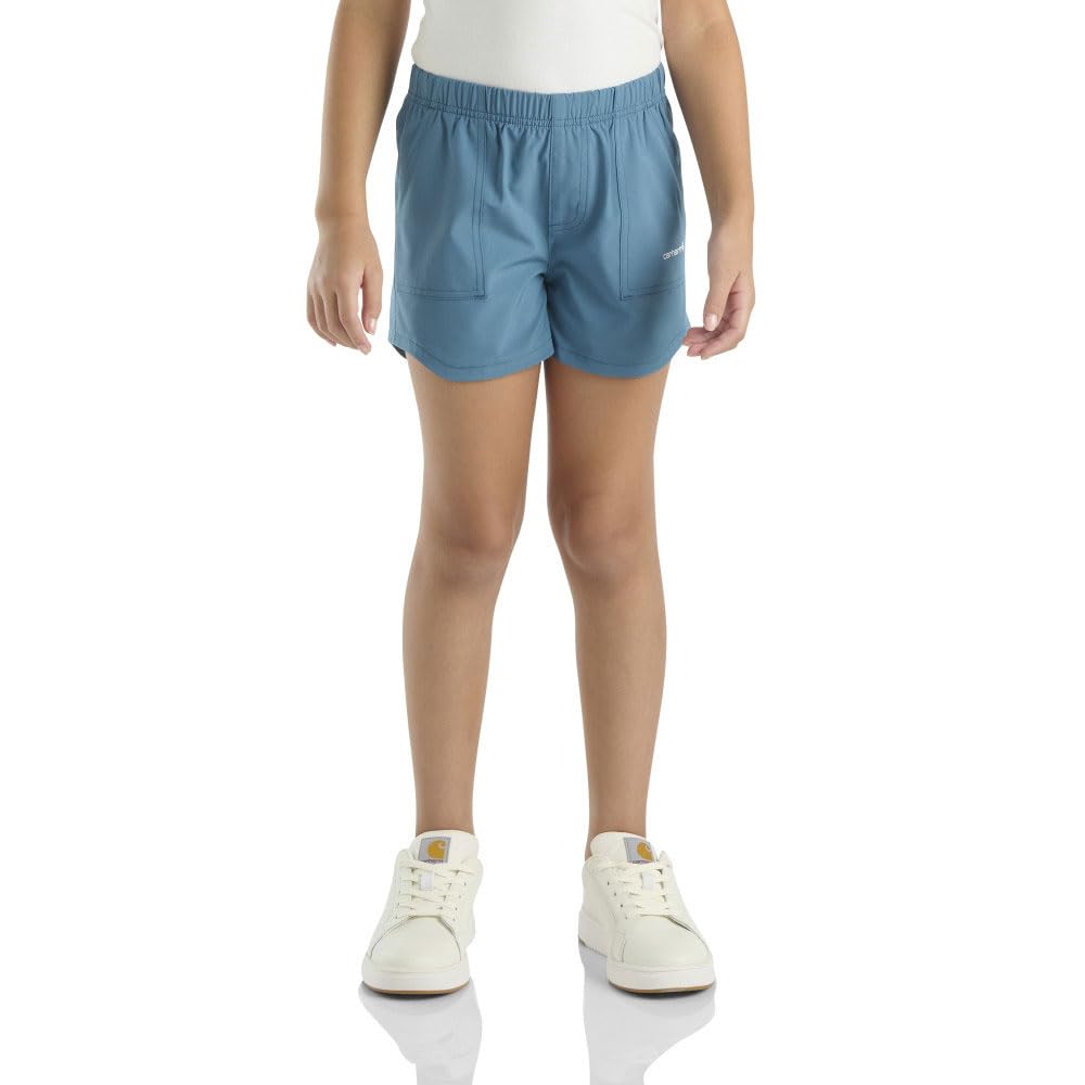 Carhartt Kid's CH9308 Rugged Flex™ Lightweight Short - Girls - 5 Child - Real Teal